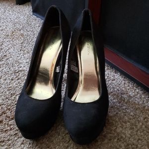 Xhilaration - Black Suede Stilettos Heels